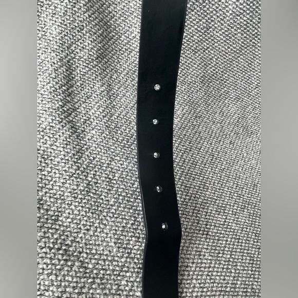 Tony Hawk Black and SilverBonded Leather Belt with Embossed Design - Picture 15 of 16